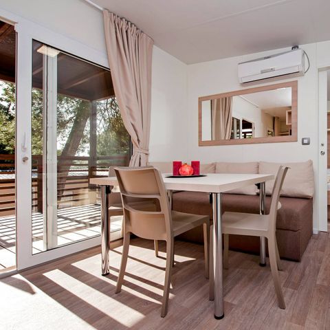 Mobile home 6 persons - Mobile-home | Comfort | 2 Bedrooms | 4/6 Pers | Raised terrace | 2 bathrooms | Air conditioning | TV