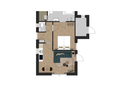 House 2 persons - Flint - Sauna