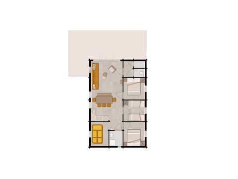 LODGE 6 people - Woezel & Pip - With playroom