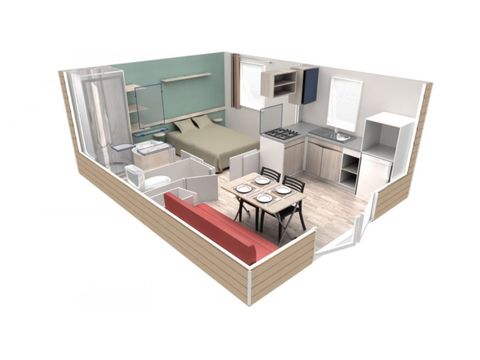 Mobile home 2 persons - Agay – EVO 20m² Comfort / air-conditioned Sea view