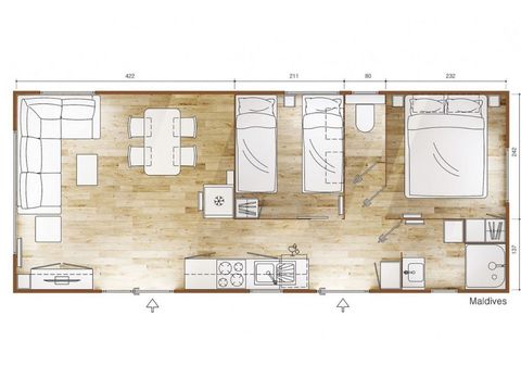 MOBILE HOME 4 people - Maldives