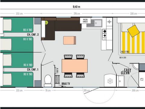 Mobile home 6 persons - Cordelia