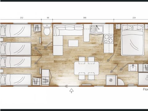 Mobile home 6 persons - Flores
