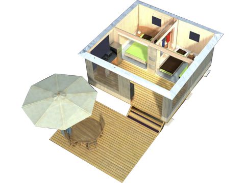 TENT 4 people - Fully equipped tent - 2 bedrooms