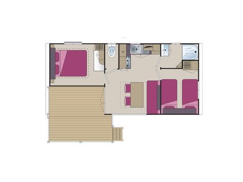 MOBILE HOME 6 people - Mobile home Loggia - 2 bedrooms