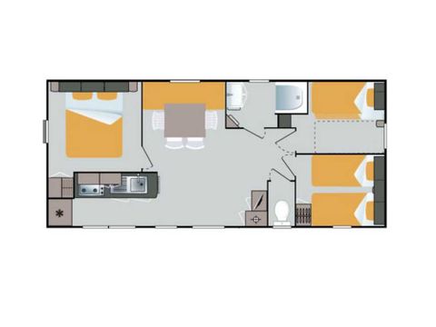 MOBILE HOME 6 people - TANGAROA
