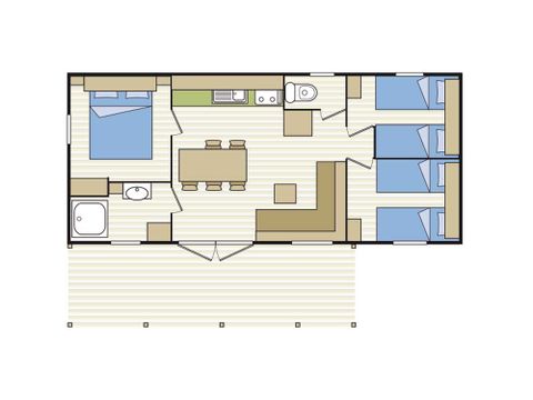 MOBILE HOME 6 people - SANTORIN EVASION