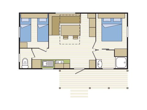 MOBILE HOME 6 people - HIBISCUS