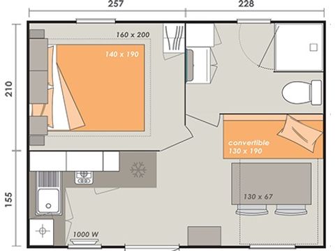 MOBILE HOME 4 people - ALOHA