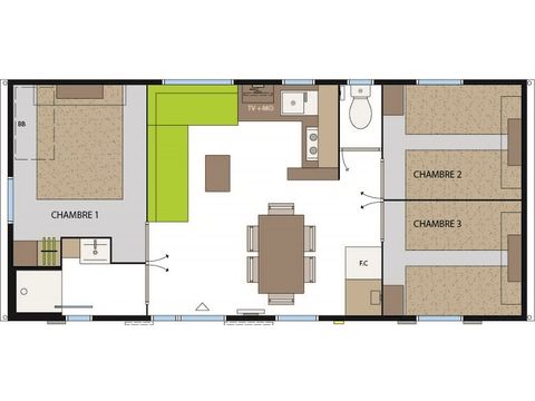 MOBILE HOME 6 people - Seychelles