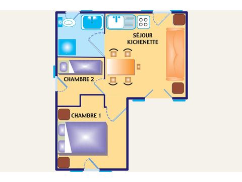 VILLA 6 people - TV - CLIM