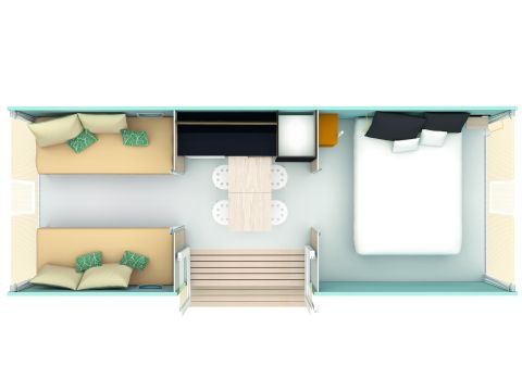 TENT 4 people - Coco Sweet 2bed - INSOLITE - 16m² covered terrace - no TV