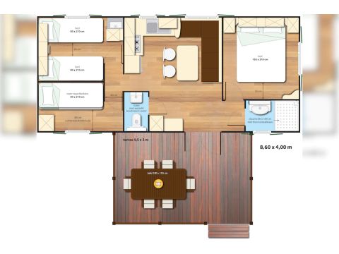 MOBILE HOME 6 people - SunLodge Aspen