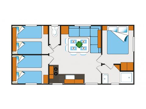 Mobile home 8 persons - CLIM - TV