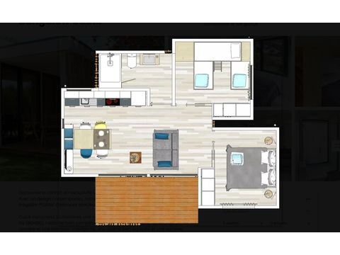 MOBILE HOME 5 people - Bungalow Cubik - 2 bedrooms