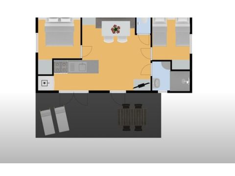Mobile home 4 persons - Mobile home Cadouin