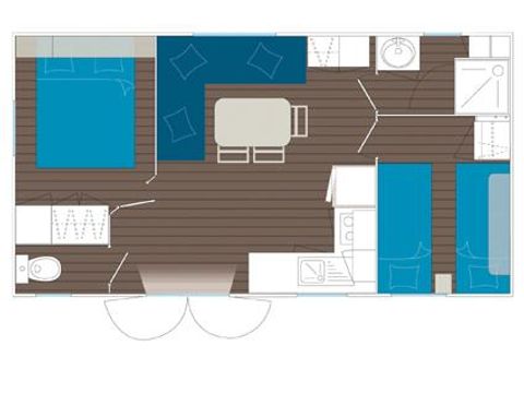Mobile home 6 persons - Comfort - 2 bedrooms