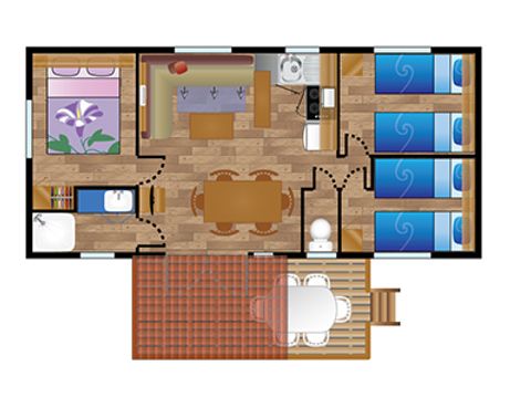 MOBILE HOME 6 people - Mobile-home BAIGURA**** sleeps 6