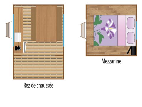 CANVAS AND WOOD TENT 2 people - Lodge LAINA CONFORT 2 persons