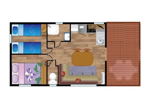 MOBILE HOME 4 people - Mobile-home IBARDIN**** sleeps 4