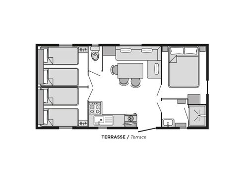 MOBILE HOME 6 people - Venezia confort 6 places 3 bedrooms TV Dishwasher Air conditioning
