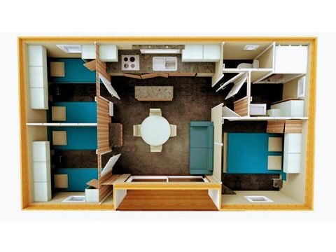 CHALET 6 people - 3 bedrooms + air conditioning