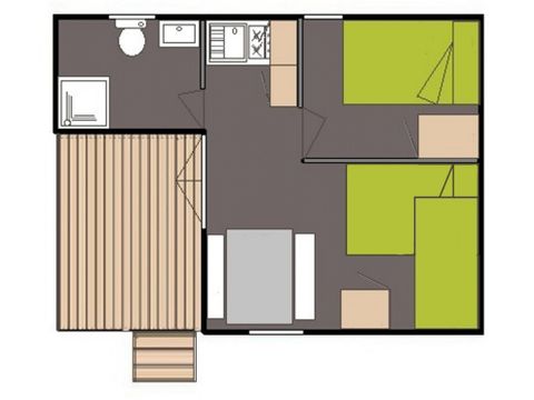 CHALET 4 people - Eco 1 bedroom