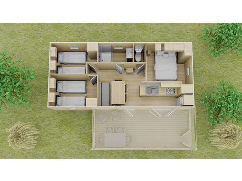 MOBILE HOME 6 people - Classic | 3 Bedrooms | 6 Pers | Raised terrace | Air conditioning