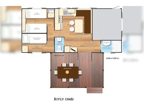 MOBILE HOME 4 people - SunLodge Aspen Combi