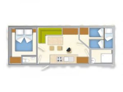 MOBILE HOME 6 people - BLU ROMANTIC