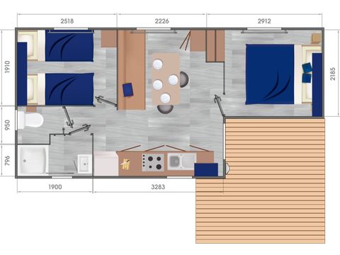 MOBILE HOME 5 people - Cottage Comfort
