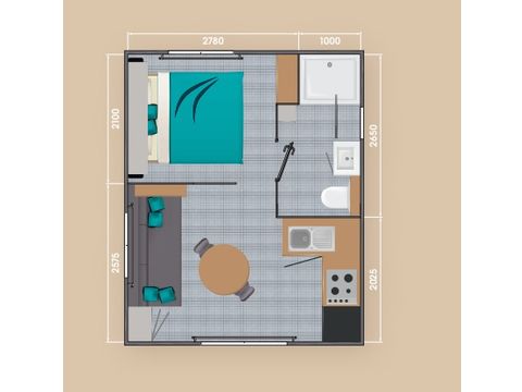 MOBILE HOME 3 people - Bora