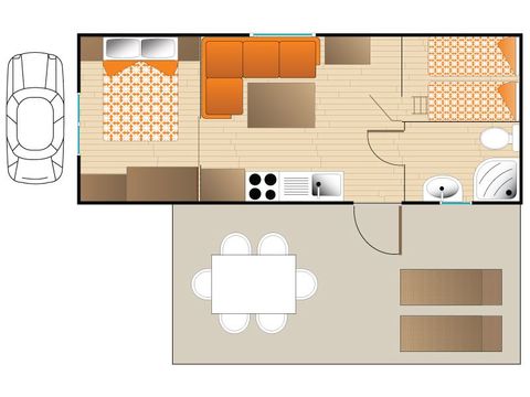 MOBILE HOME 4 people - MAUI COMFORT