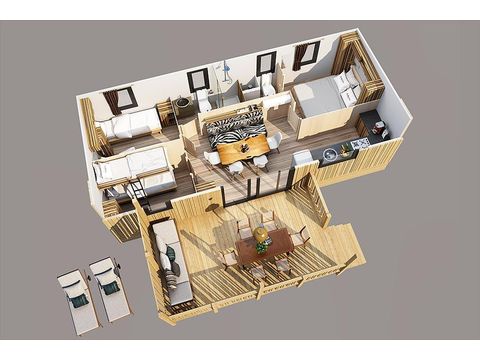 MOBILE HOME 6 people - SunLodge BigLeaf