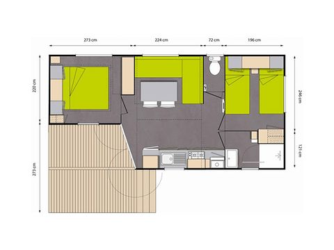 MOBILE HOME 4 people - COMFORT