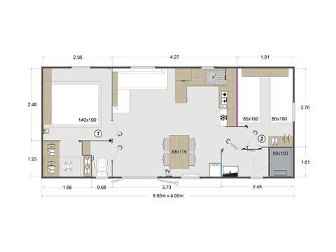 MOBILE HOME 4 people - TREND