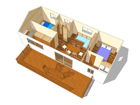 MOBILE HOME 6 people - Classic | 2 Bedrooms | 4/6 Pers | Raised terrace | Air conditioning
