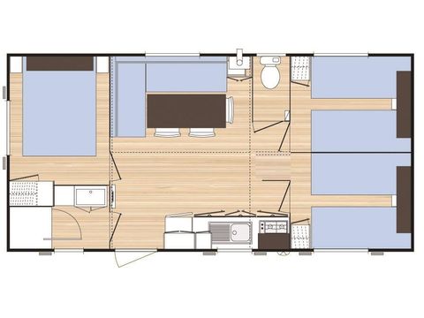 MOBILE HOME 6 people - CLASSIC AREA 30m2