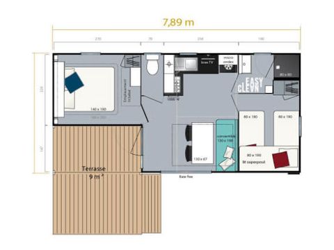 Mobile home 5 persons - Loggia