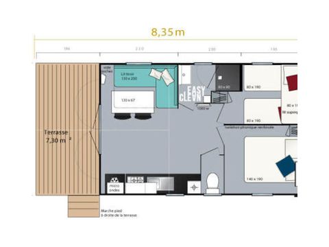 Mobile home 5 persons - Loggia Bay