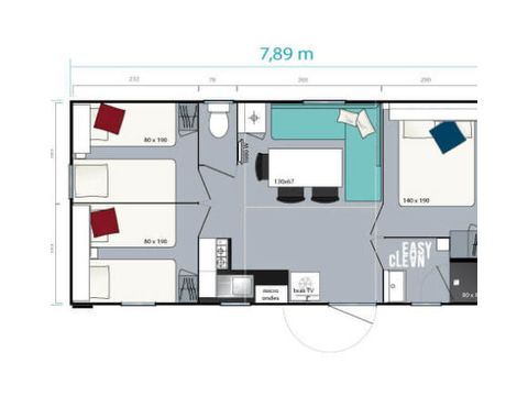 Mobile home 6 persons - Happy