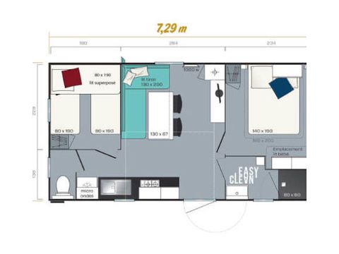 Mobile home 5 persons - Nono