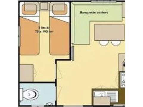 MOBILE HOME 4 people - COTTAGE MODESTY