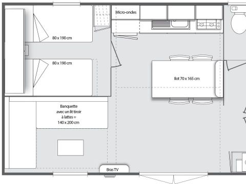 MOBILE HOME 5 people - PREMIUM