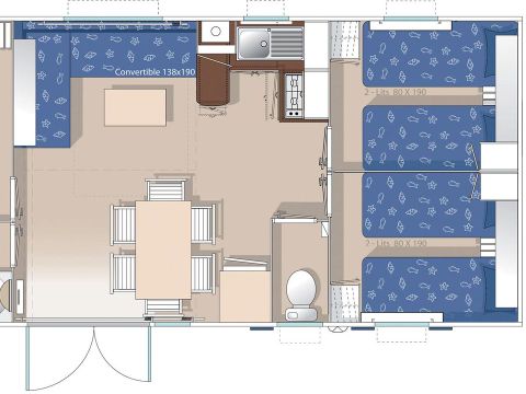 MOBILE HOME 6 people - XL GLENAN