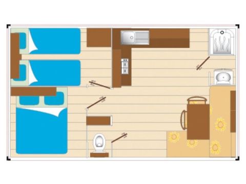 MOBILE HOME 4 people - Cocoon 2 bedrooms 21 m² (21 m²)