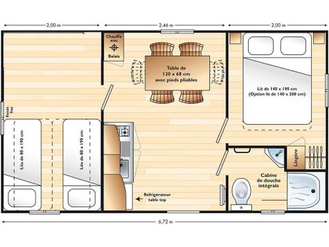 MOBILE HOME 5 people - AZUR