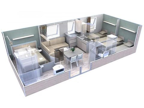 Lodge 6 persons - Cottage Pergola 6p - 3 bedrooms