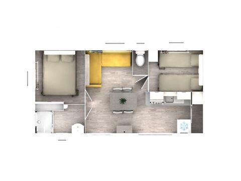 Mobile home 5 persons - 2 bedrooms