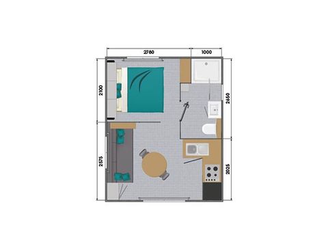 Lodge 2 persons - Cottage Floresta "Forest view" - Suite 2p - TV - Air conditioning
